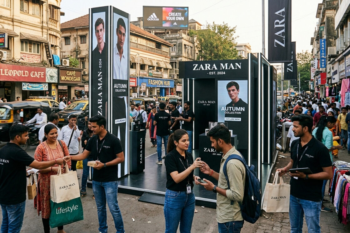 Advertising in Colaba Causeway, Mumbai
